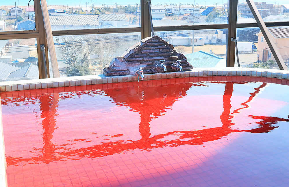 シーサイドホテル九十九里の屋上展望ワイン風呂